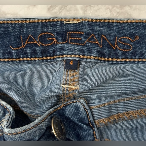 Jag Jeans Mid Rise Straight Leg Stretchy Denim Womens Size 4 - Picture 9 of 11